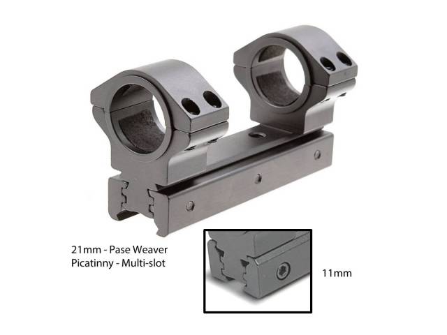 KONUS 7237 – Attacco Universale Per Ottiche Da 30mm E 1″, In Alluminio Aeronautico Per Weaver E Picatinny